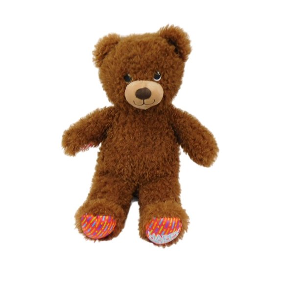 Build A Bear Happy Birthday Brown Teddy Bear Plush 15" Stuffed Animal BAB - Picture 2 of 9